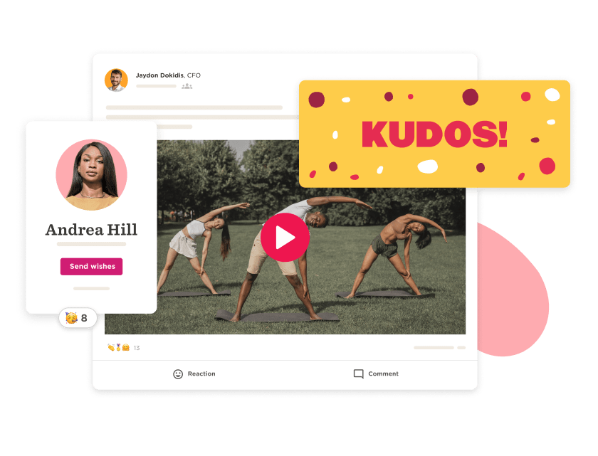 Shoutout, Kudos, employee card