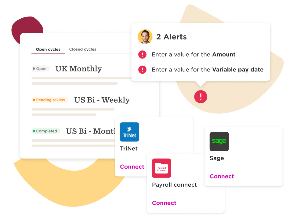 Cycles, integrations, alerts