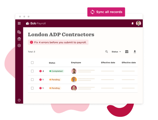 Payroll Hub dashboard